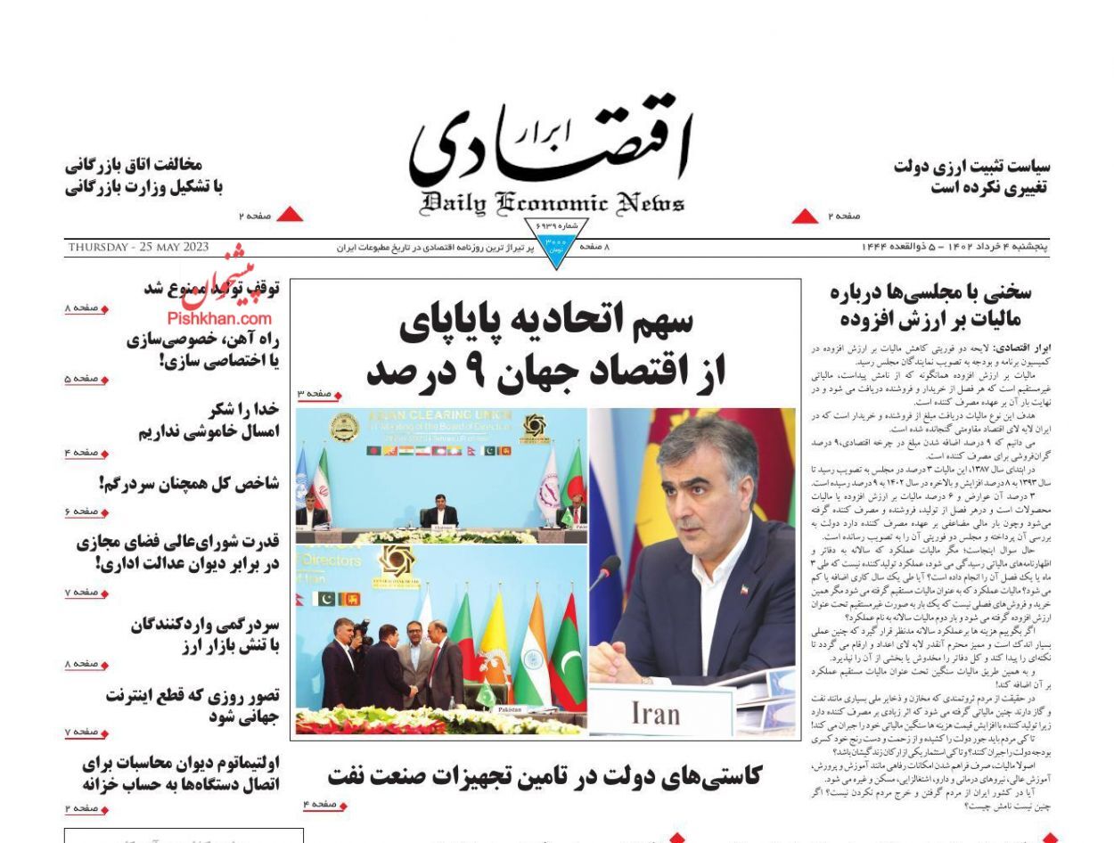 روزنامه ابرار اقتصادی