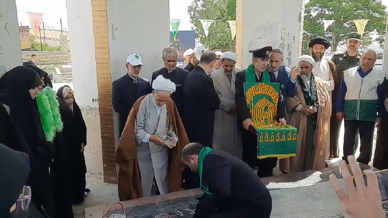 حضور خادمین امام رضا (ع) در کلاله + فیلم