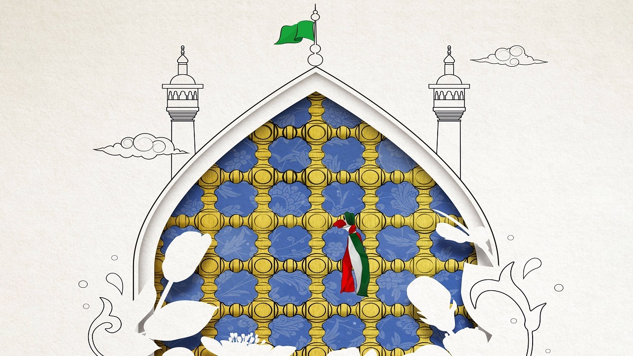 مراسم تکریم امامزادگان به مناسبت دهه کرامت در شهر مومن آباد برگزار شد + فیلم