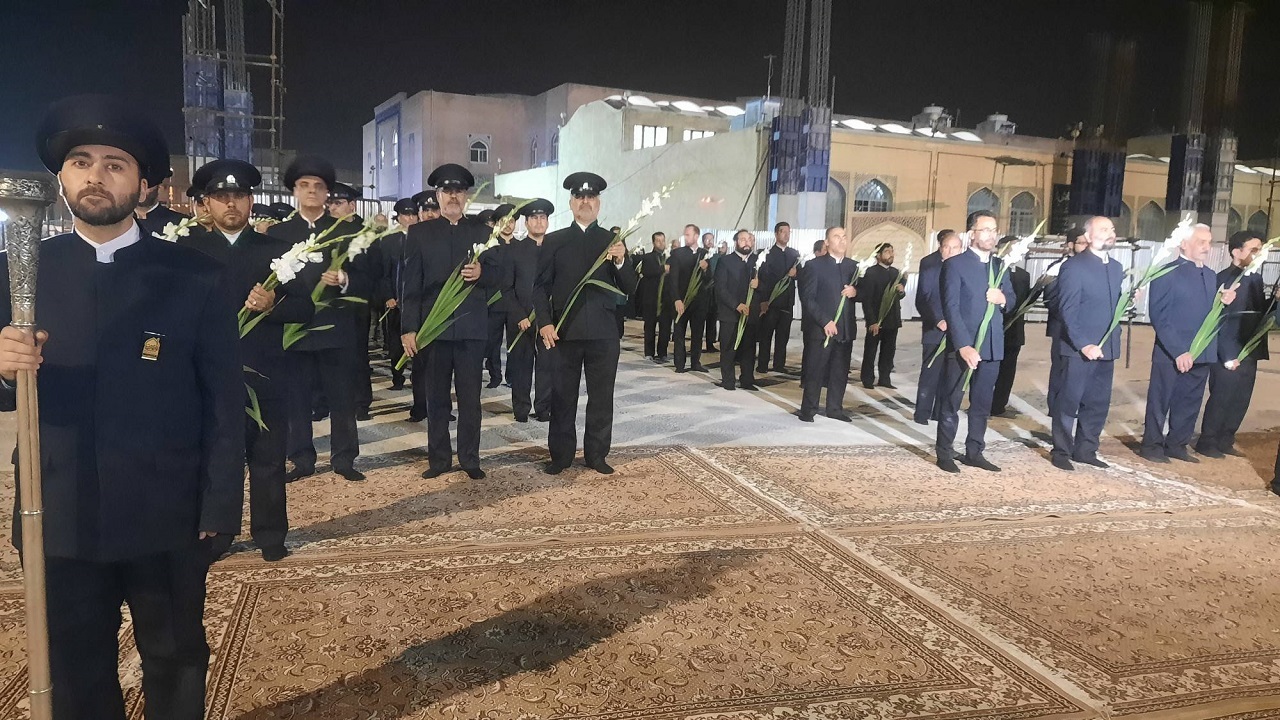 گلباران آستان مقدس حضرت زینب بنت موسی ابن جعفر (ع)