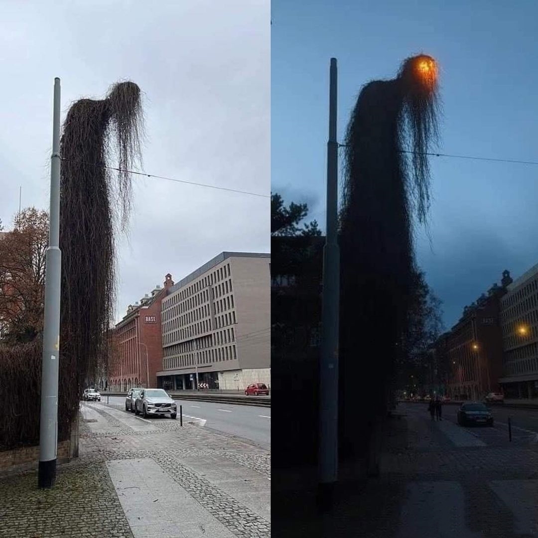 چراغ خیابانی در Wroclaw