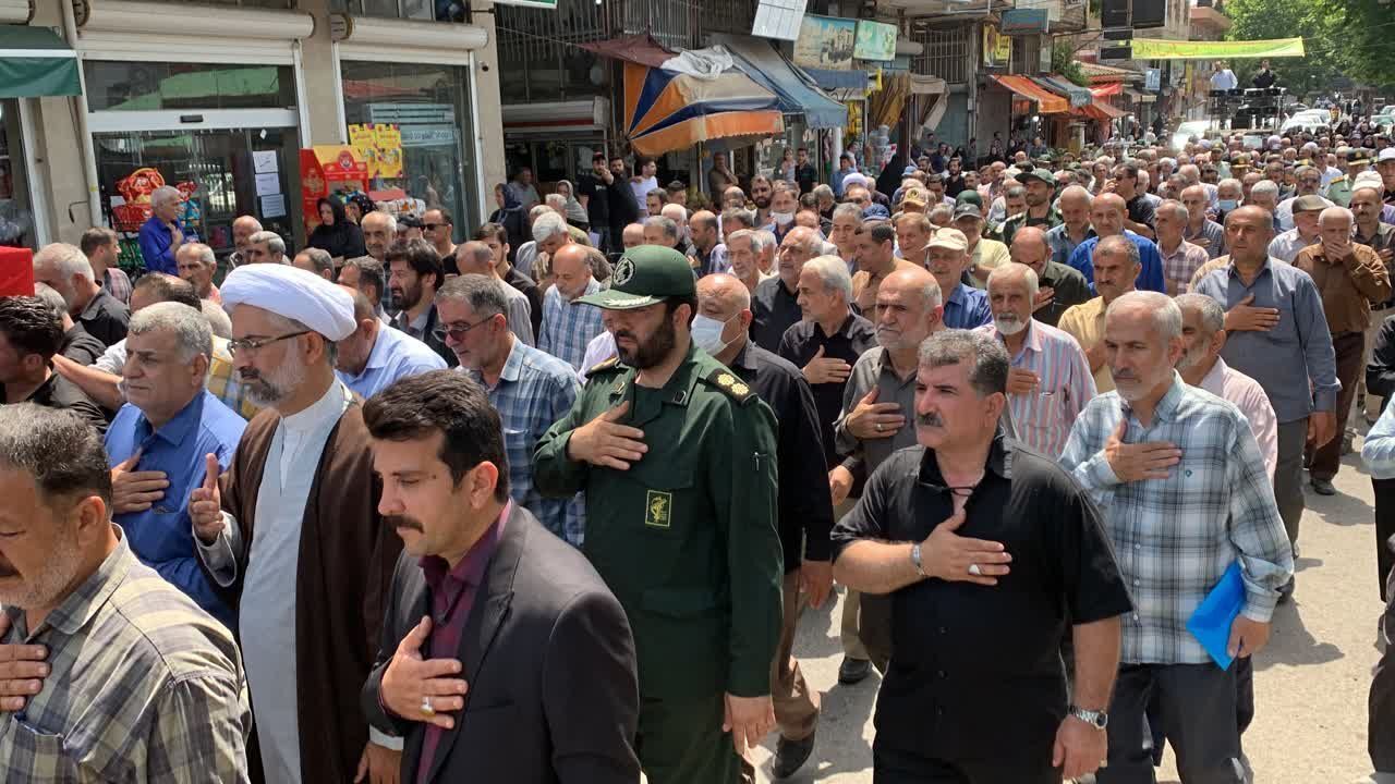 تشییع پیکر سردار آذر ارجمند، جانباز و آزاده لنگرودی