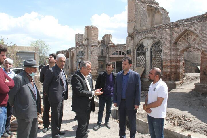 بازسازی و مرمت سرای زنجیرلو و راسته پنبه فروشان بازار اردبیل