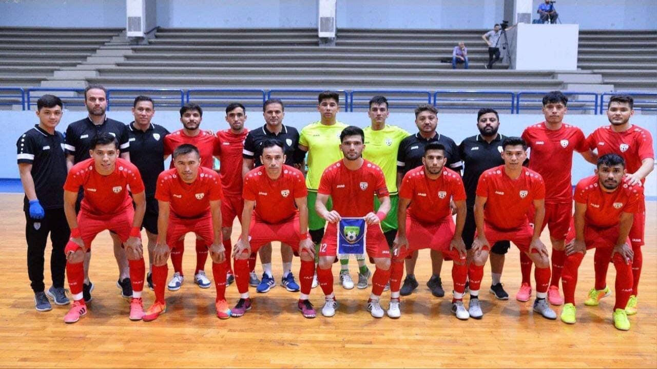 تساوی تیم ملی فوتسال افغانستان مقابل لبنان
