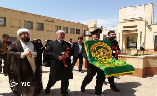 استقبال دانشجویان یزدی از خدام آستان قدس رضوی+تصاویر