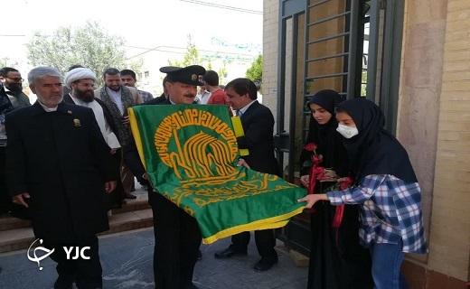 استقبال دانشجویان یزدی از خدام آستان قدس رضوی+تصاویر