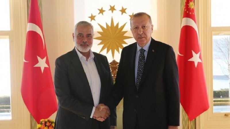 تماس تلفنی اسماعیل هنیه با اردوغان برای تبریک پیروزی او در انتخابات