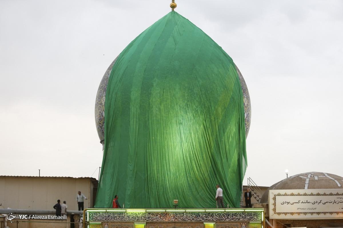 غبار روبی ضریح حرم شاه عبدالعظیم (ع)