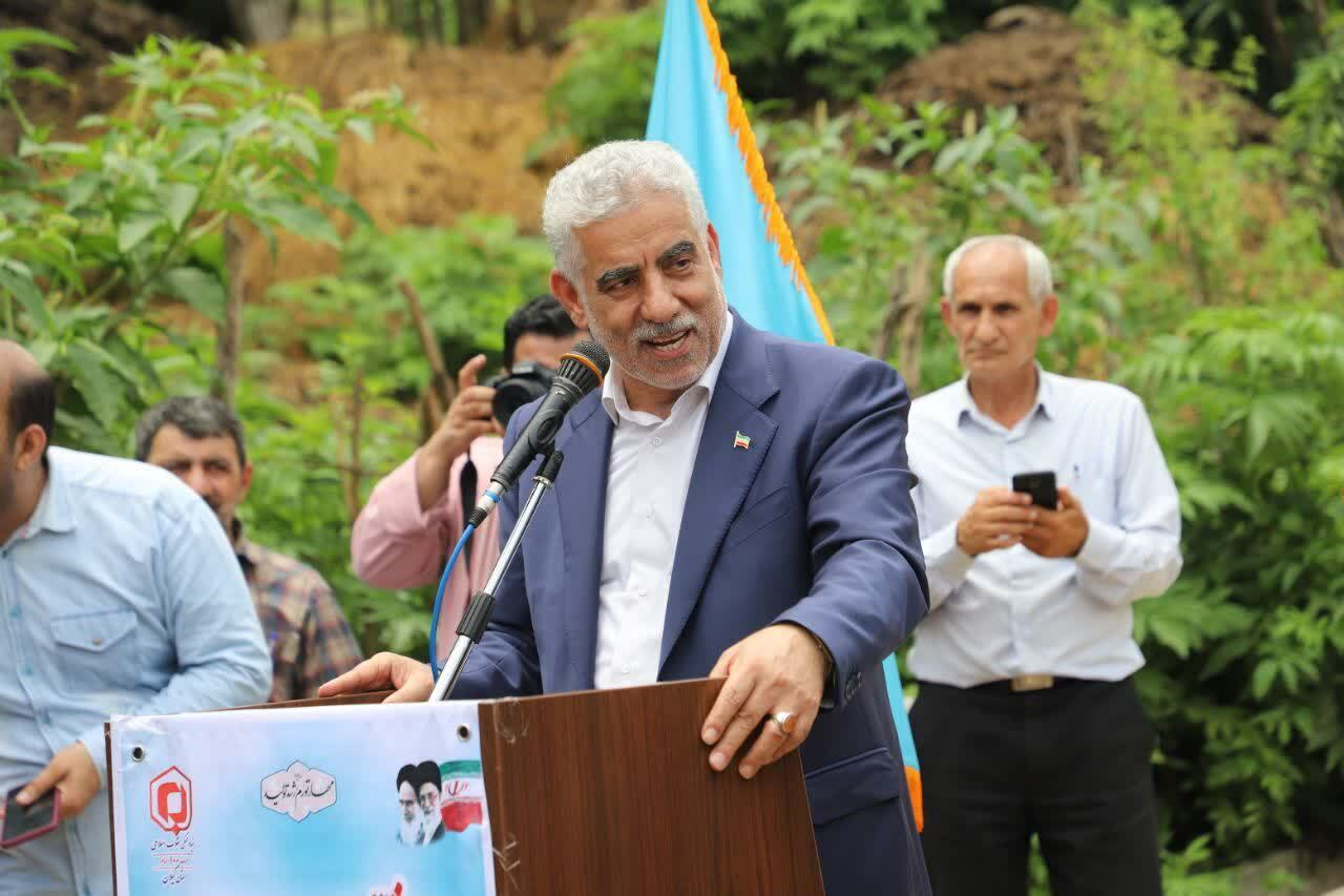 بهره برداری از یک طرح هادی روستایی در دهستان آلیان فومن