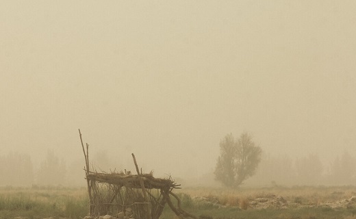 طوفان گرد و خاک در زابل
