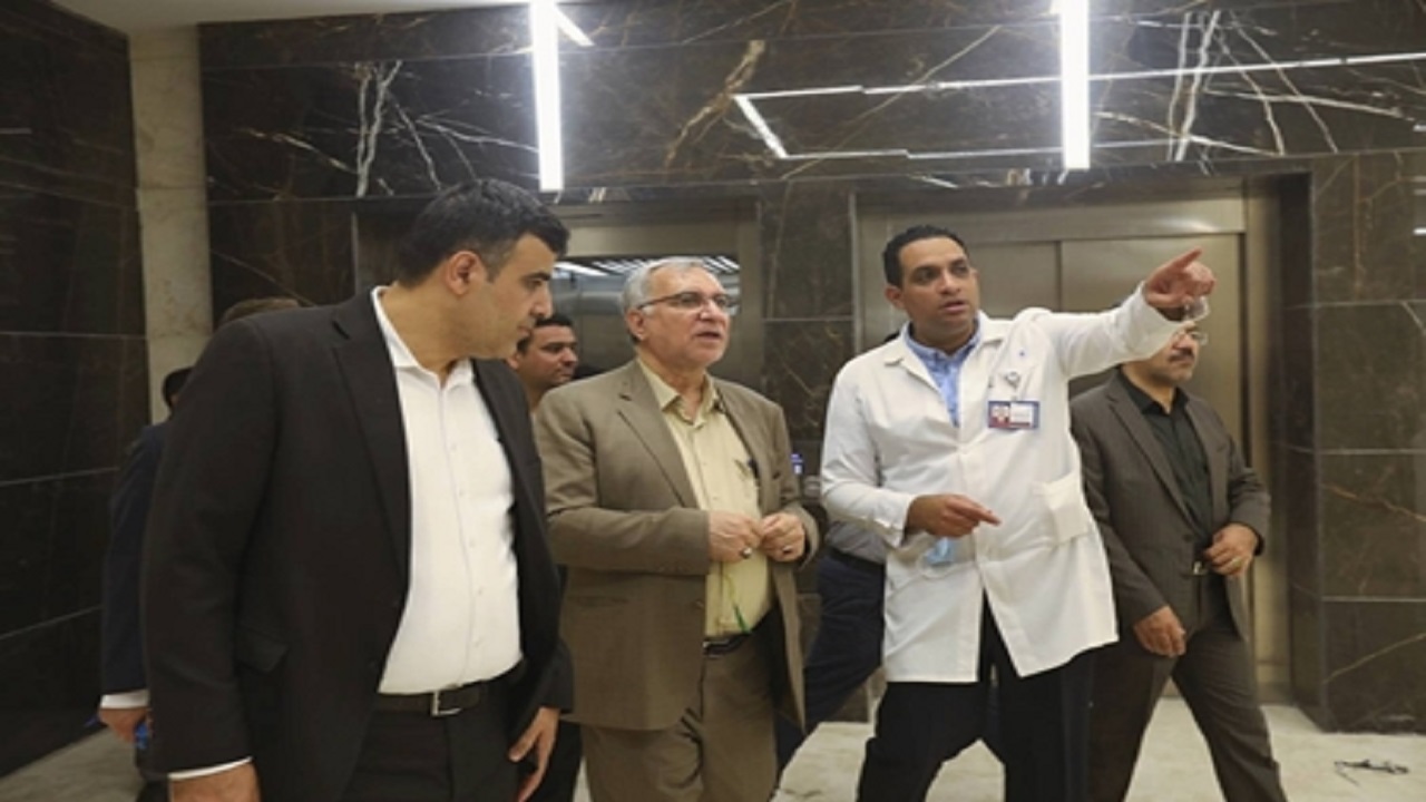 بازدید وزیر بهداشت از مرکز آماده افتتاح آموزشی و درمانی غدیر تهران