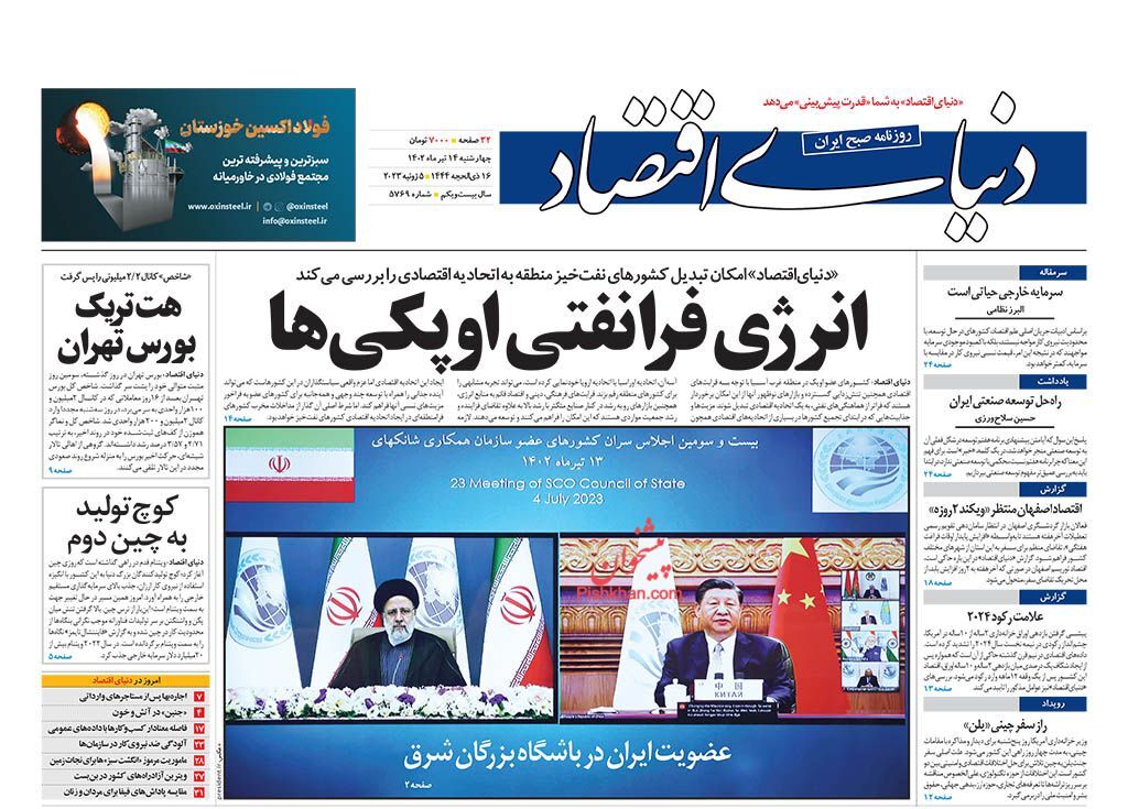 روزنامه دنیای اقتصاد