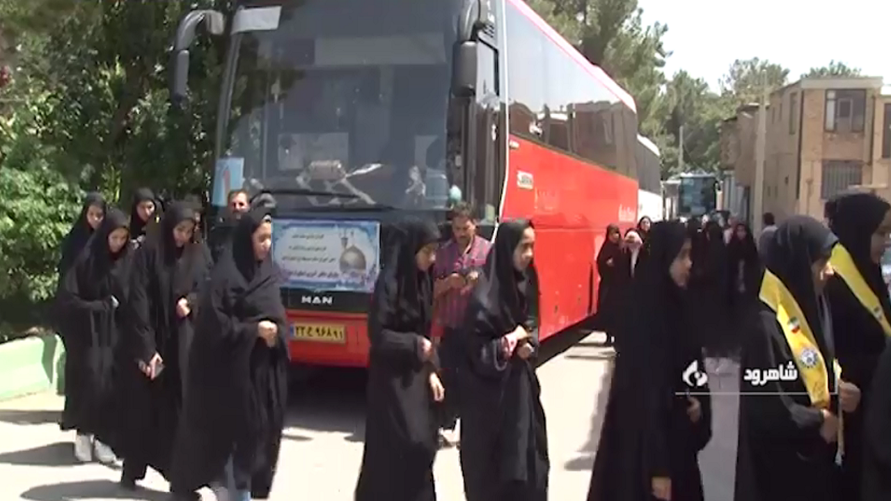 استقبال از دختران زیارت اولی اردبیلی در شاهرود