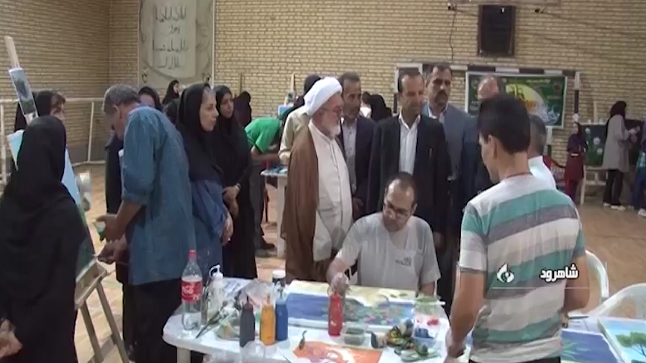 مسابقات مهارت نقاشی توانخواهان در شاهرود