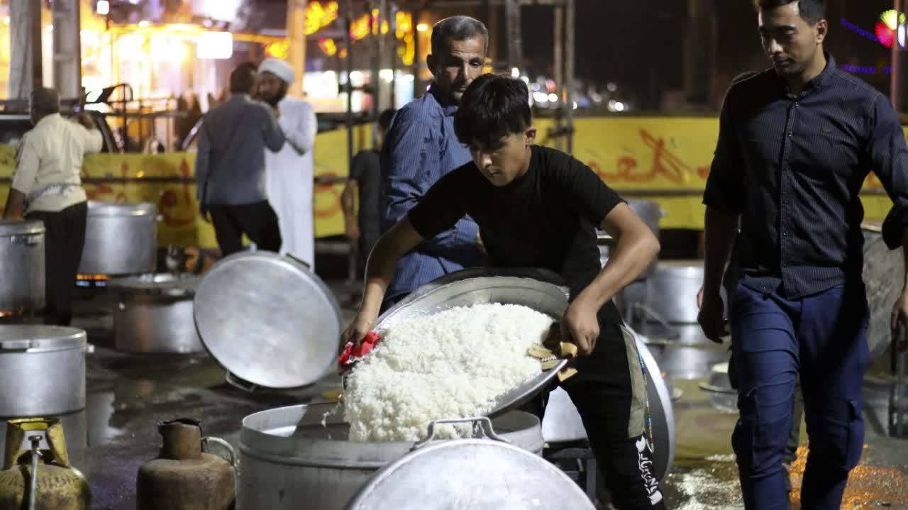 پخت عذای نذری در کوت عبدالله