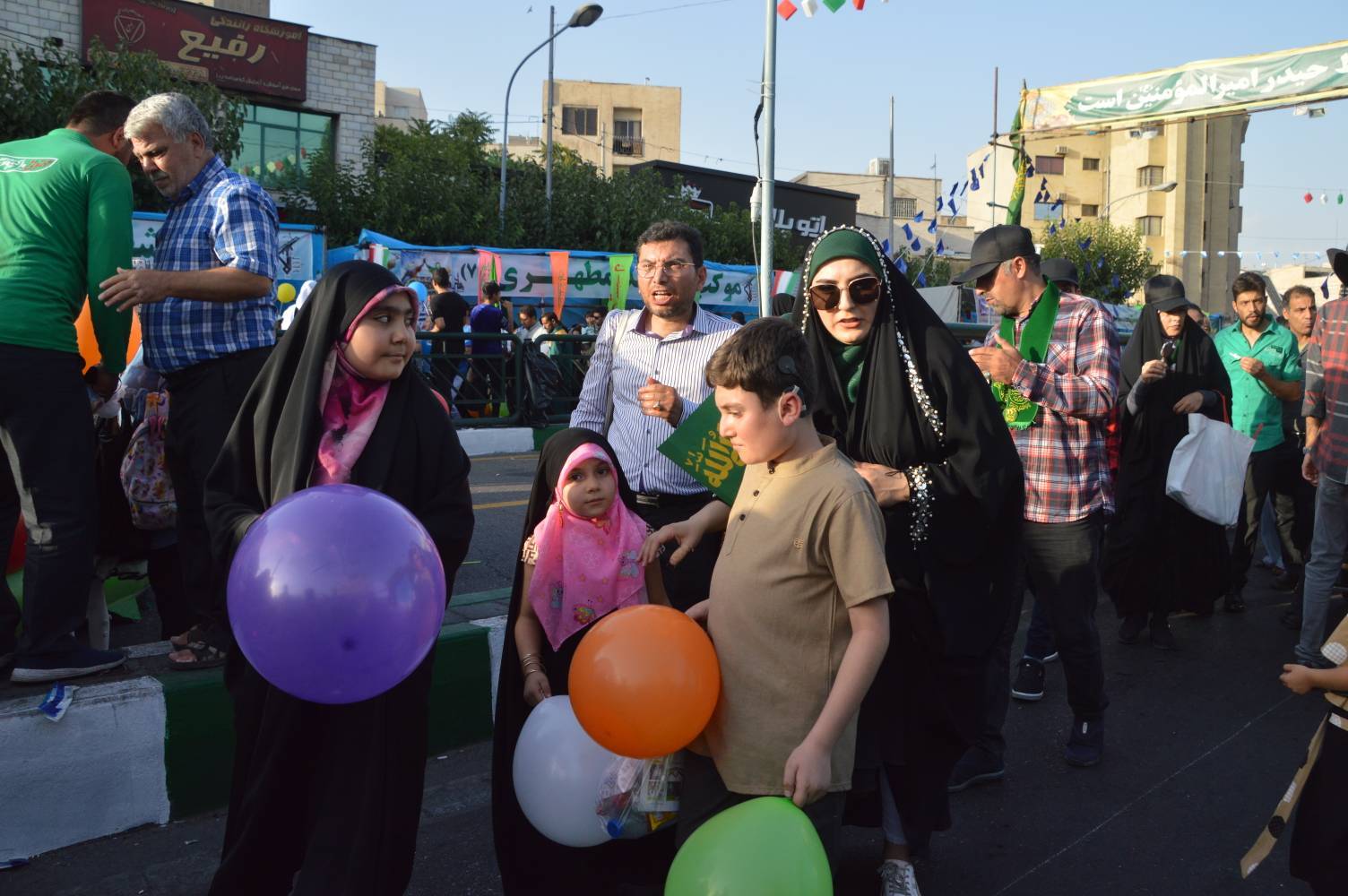 حضور خانواده ها در جشن غدیر