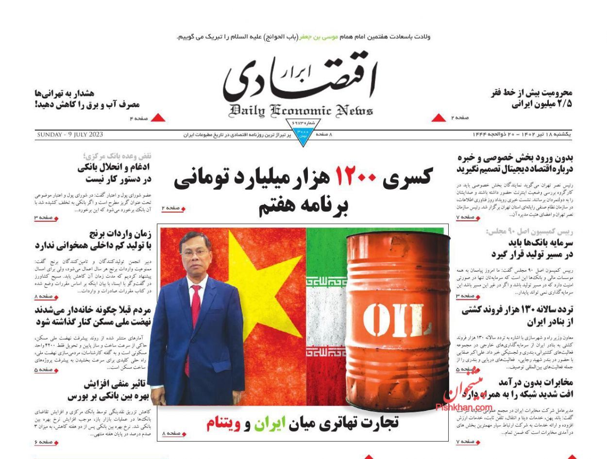 روزنامه ابرار اقتصادی