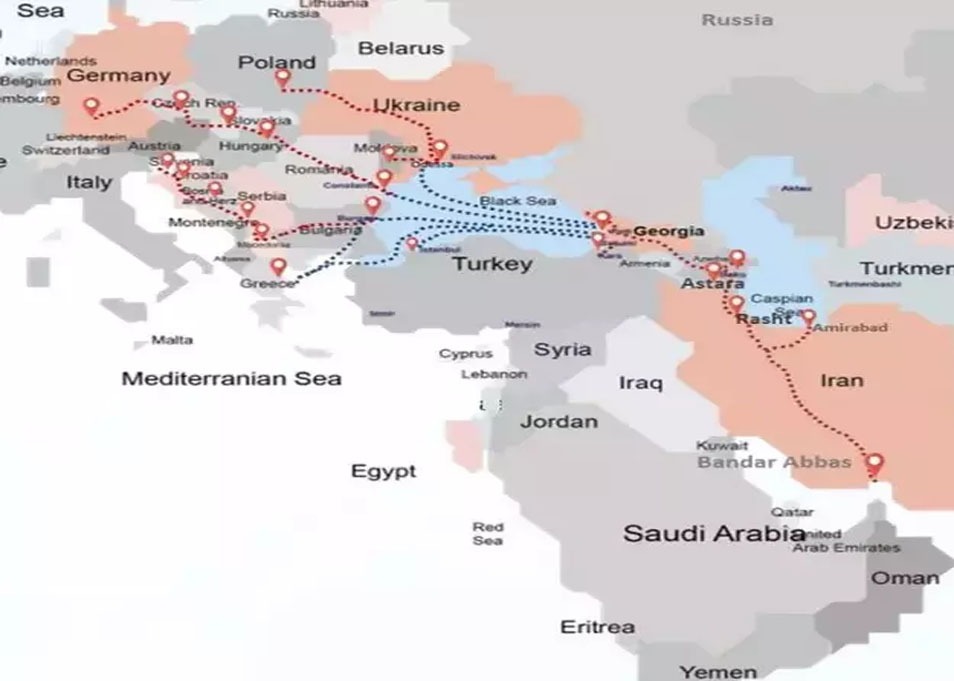 مسیر ایران به اروپا بدون عبور از قلمروی ترکیه
