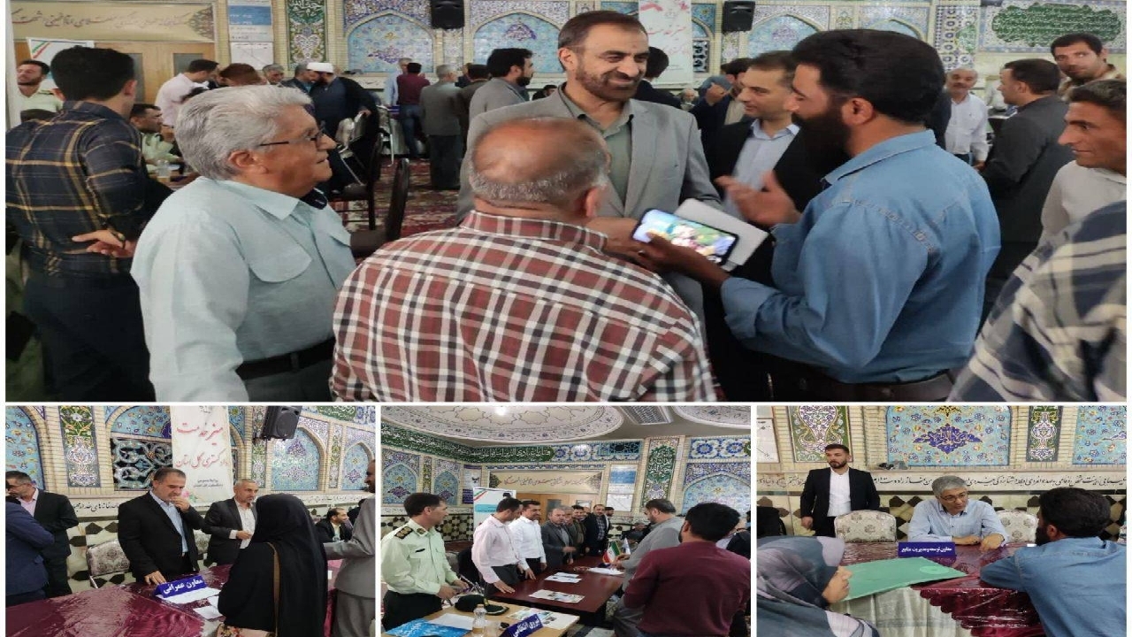 برپایی میز خدمت دستگاه‌های اجرایی در مصلای امام خمینی (ره) شهرکرد