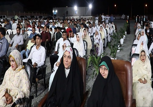 حضور معاون رئیس جمهور در امور بانوان در مراسم ازدواج 110 زوج دربشاگرد