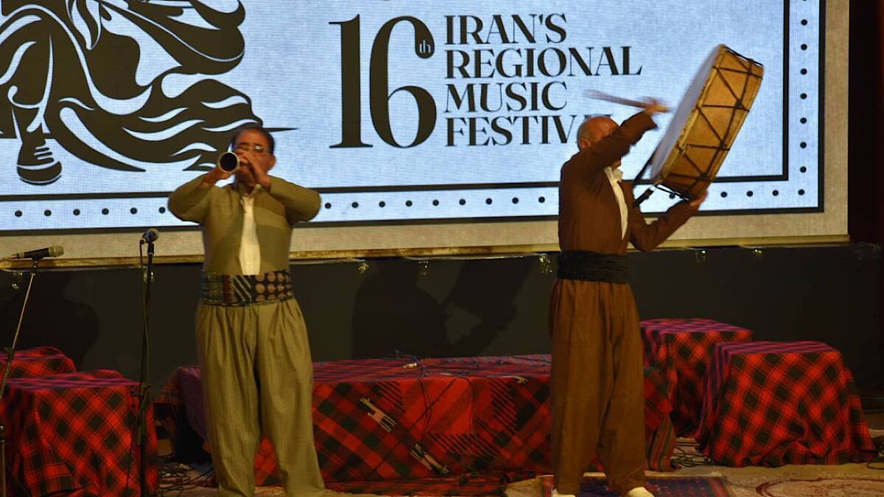 آواز کردی پیشکسوتان حسن ختام جشنواره موسیقی نواحی در کرمانشاه