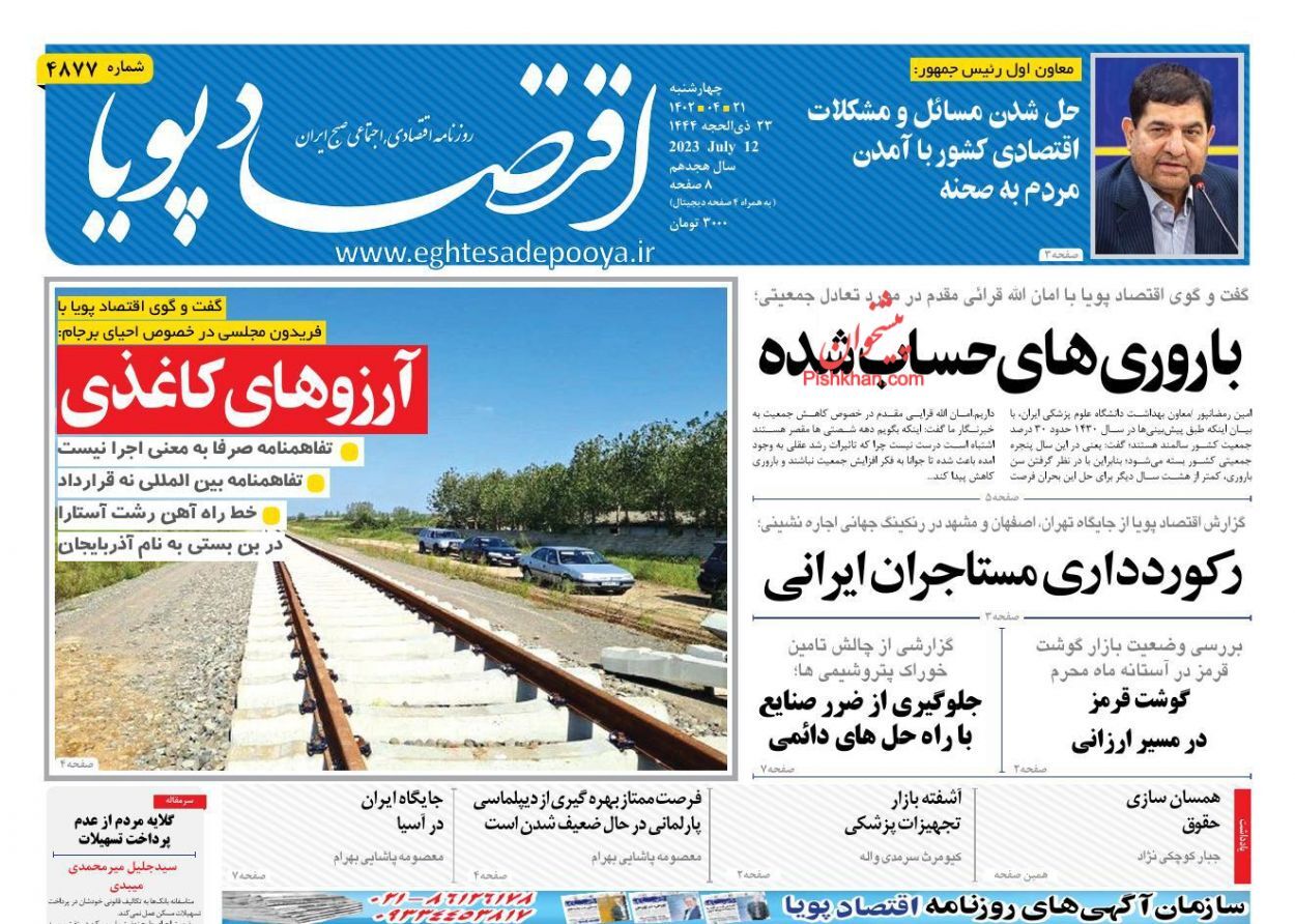 روزنامه اقتصاد پویا روزنامه اقتصاد پویا