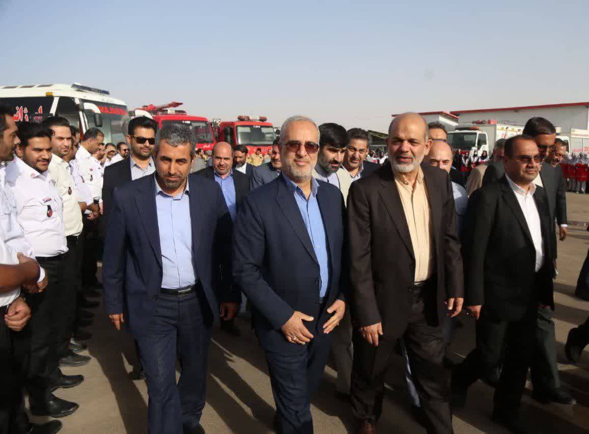 افتتاح مرکز پیشگیری، مدیریت و کنترل حوادث کرمان با حضور وزیر کشور/ادای احترام وزیر کشور به سید&zwnj;الشهدای مقاومت