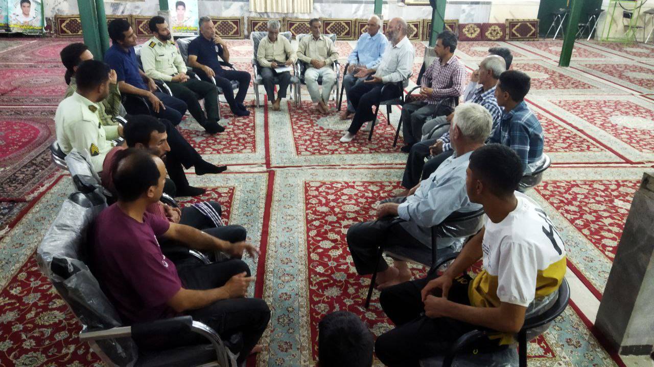برپایی جلسه اهالی روستای ده محمد