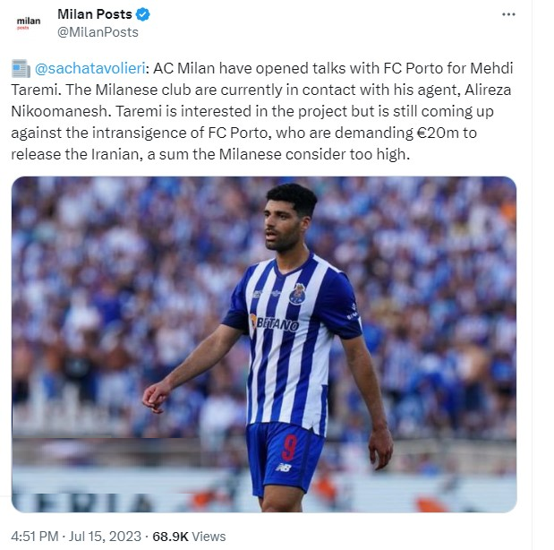 صفحه خبری «Milan Posts» صفحه خبری «Milan Posts»