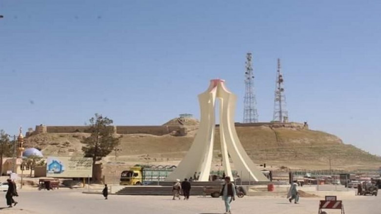 گشت‌زنی هواپیمای بی‌سرنشین در فضای زابل افغانستان