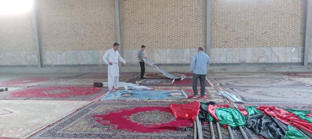 آماده سازی معابر روستای حعفریه به مناسبت ماه محرم