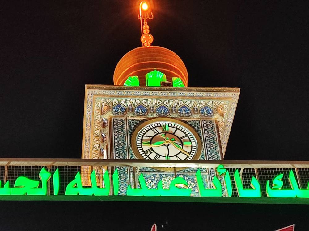 مراسم تعویض پرچم حرم سیدالشهدا