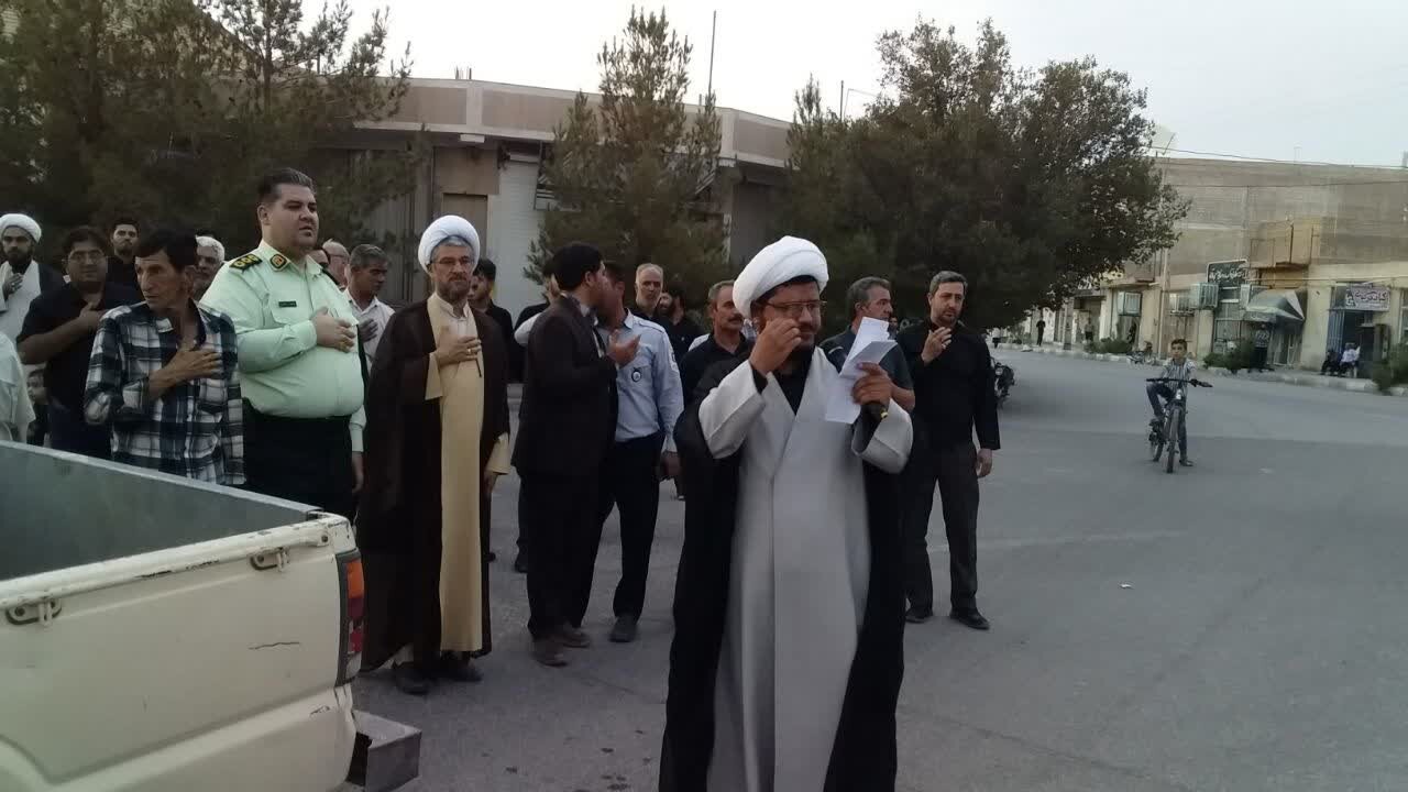 آیین استقبال از ماه محرم در امین شهرِ انار