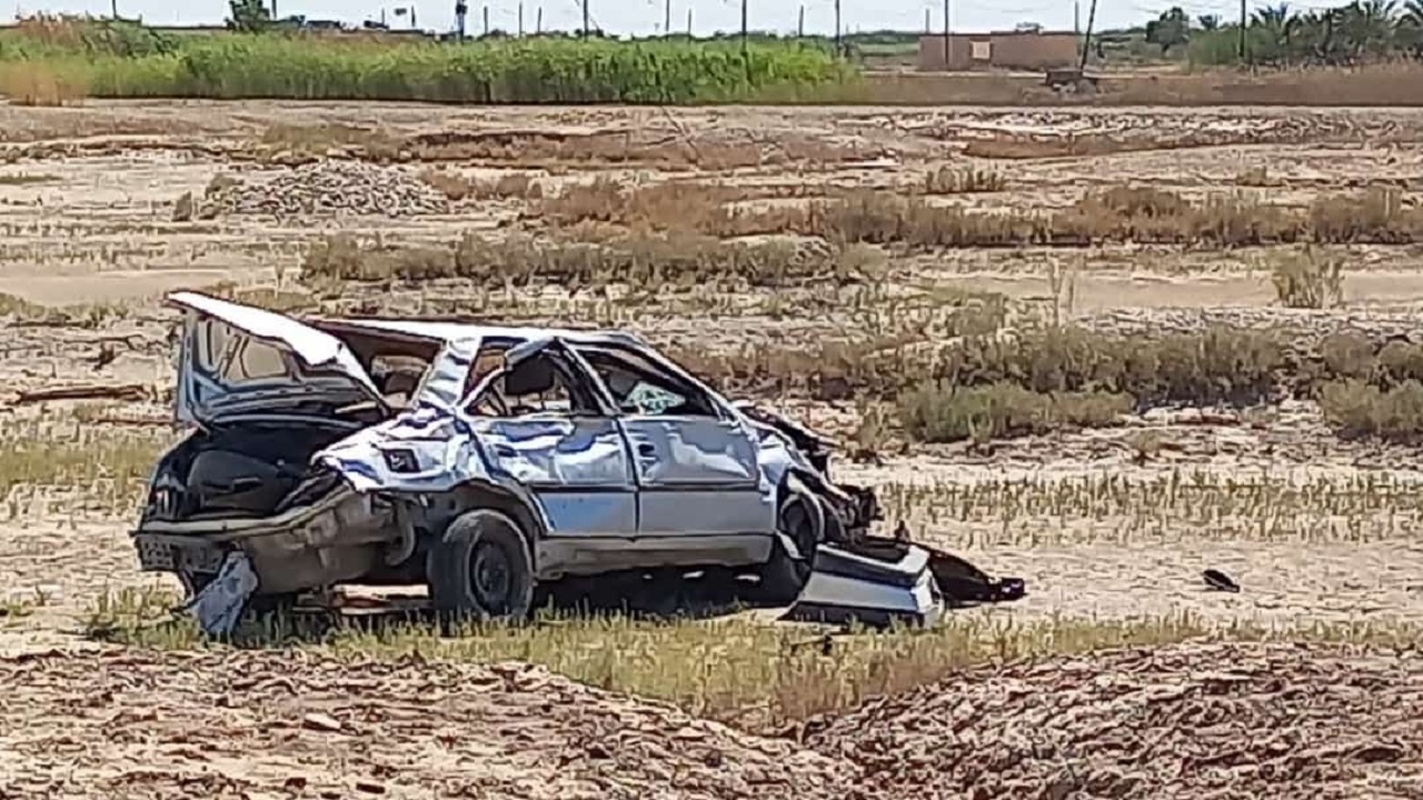 حادثه ای مرگبار برای خودروی حامل پرستاران اروندکناری