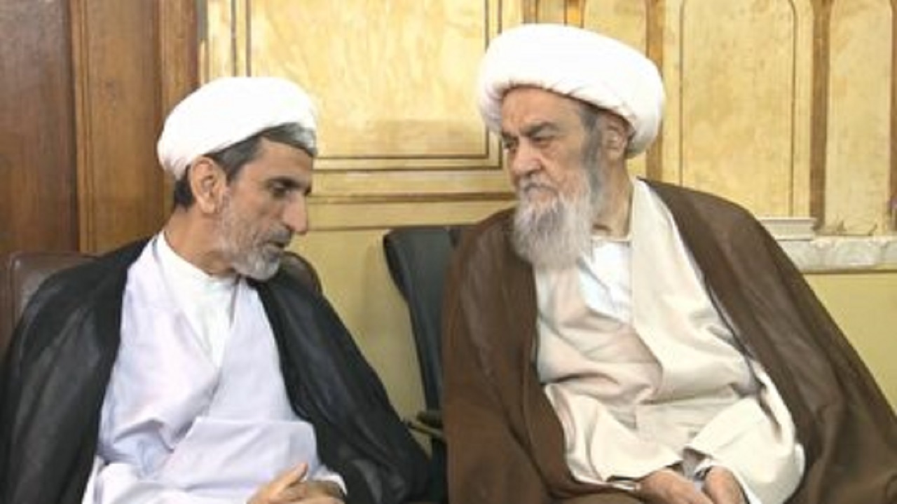 دیدار رییس کل دادگستری استان اصفهان با آیت‌الله مظاهری از مراجع تقلید