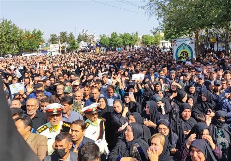 وداع باشکوه با دو شهید مدافع امنیت در یاسوج