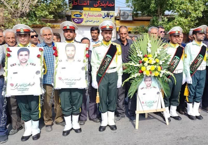 وداع باشکوه با دو شهید مدافع امنیت در یاسوج