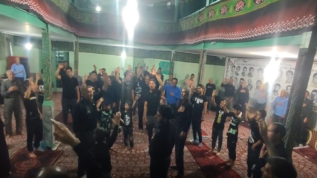سوگواری اهالی روستای توآباد قزوین در ایام محرم + فیلم