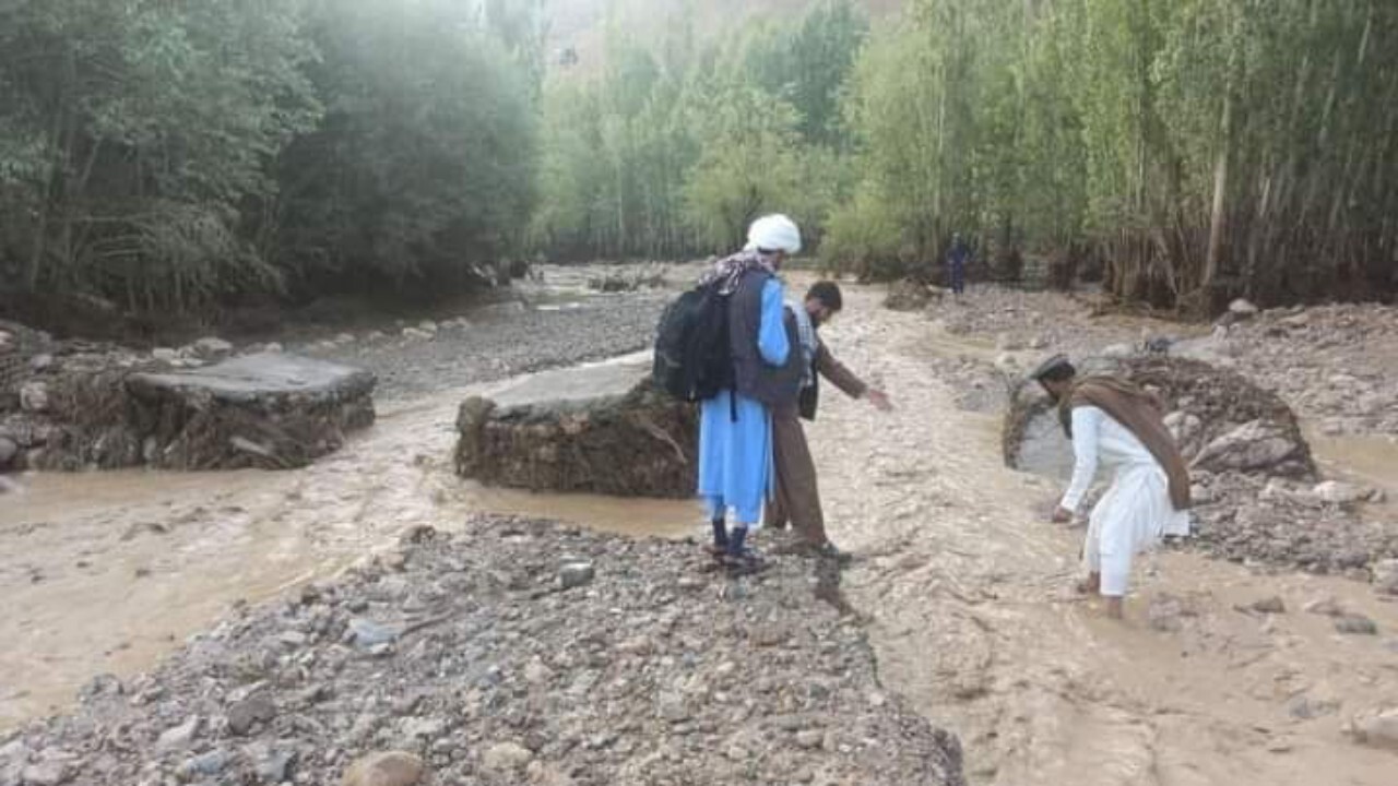 خسارات سیلاب در غزنی