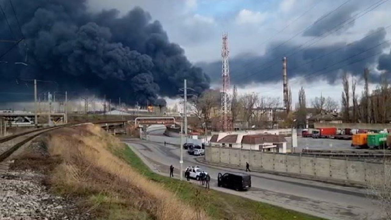 وضعیت اداره اصلی بندر اودسا پس از حمله روسیه + فیلم