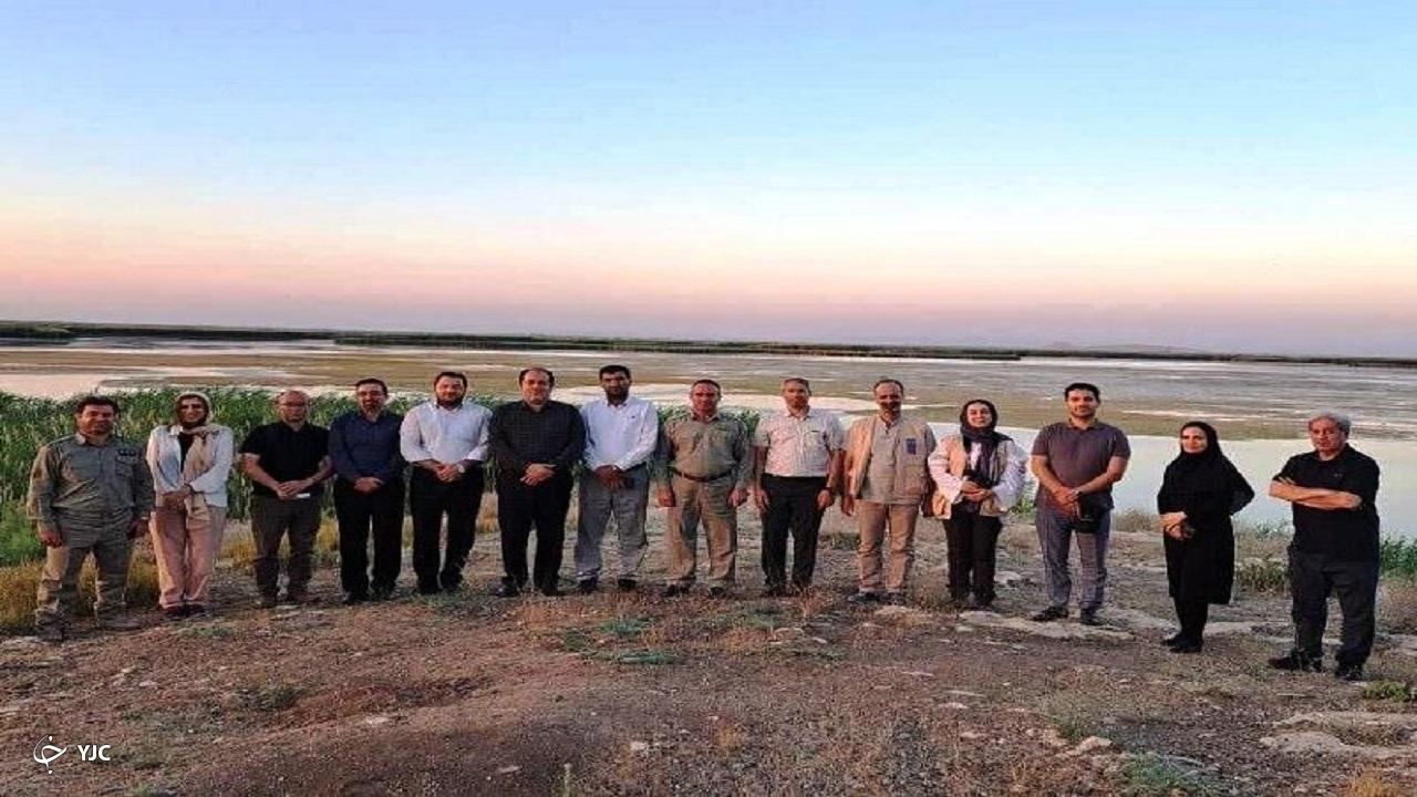 اعضای تیم برنامه عمران ملل متحد (UNDP) از تالاب کانی‌برازان مهاباد بازدید کردند