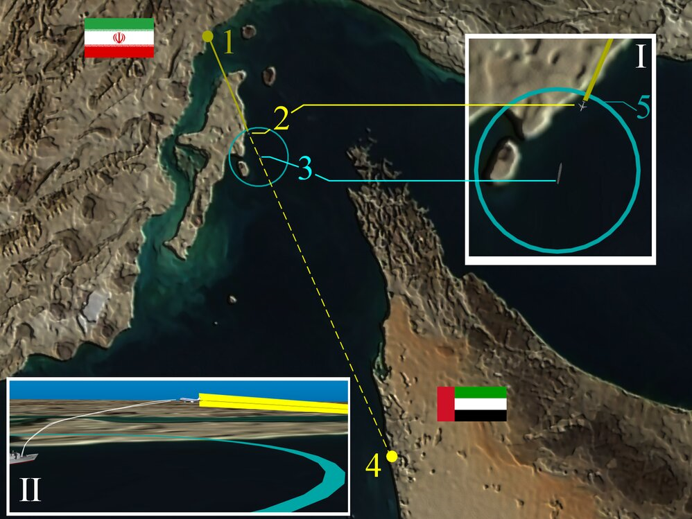 موقعیت سرزمینی و محل اصابت هواپیمای ایرباس موقعیت سرزمینی و محل اصابت هواپیمای ایرباس
