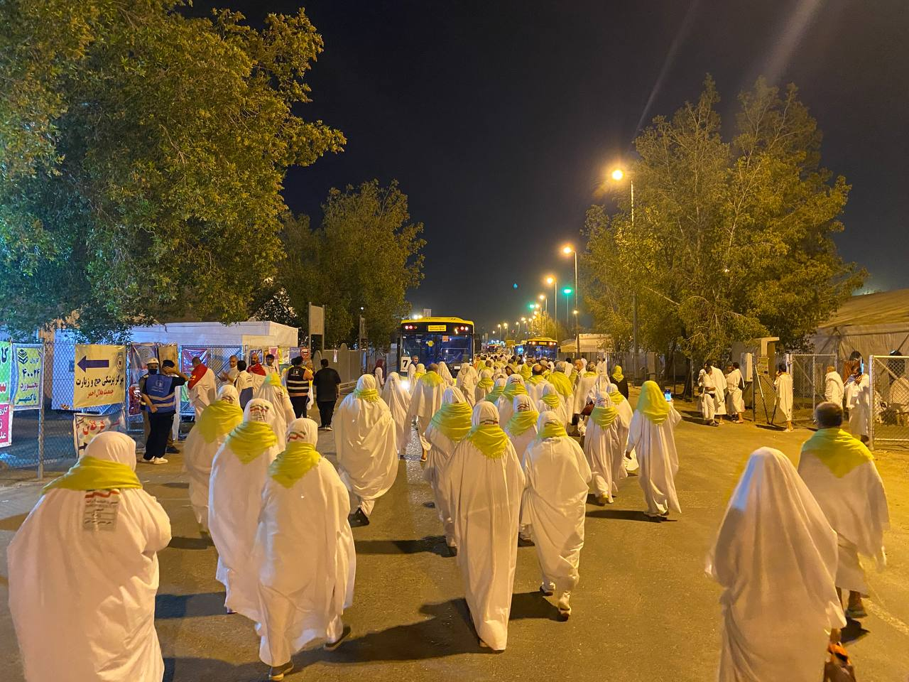 حجاج در حال رفتن برا عرفه