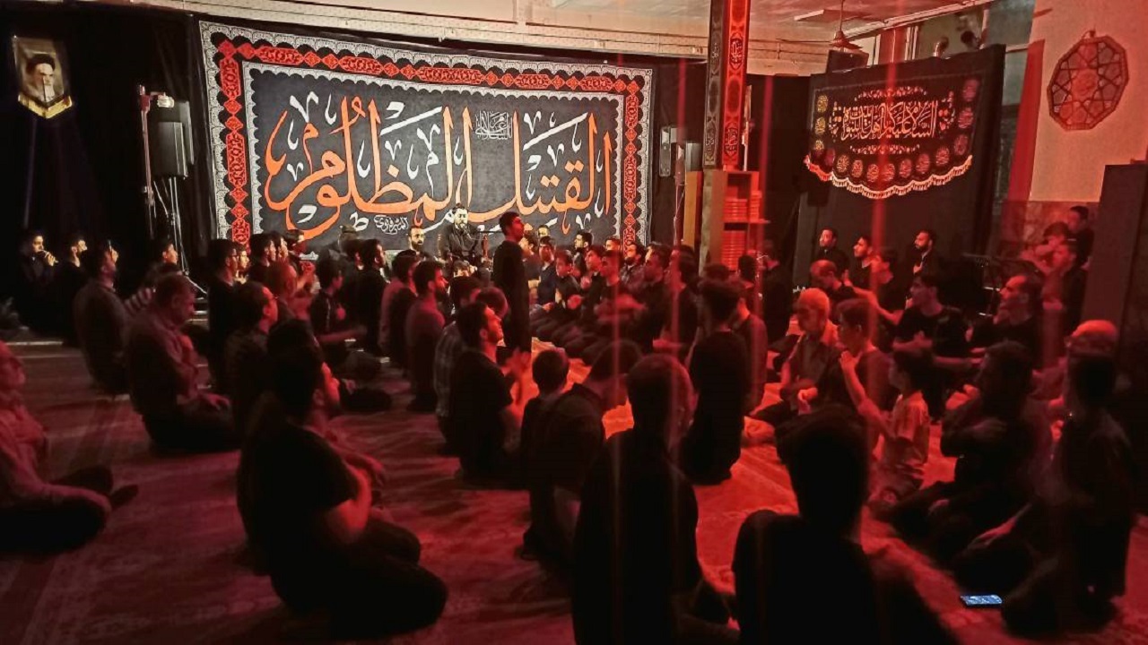 برگزاری مراسم شهادت امام محمد باقر (ع) در صادقیه تهران + تصاویر