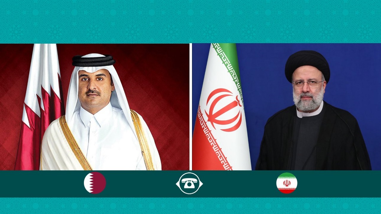 گفتگوی تلفنی رئیسی و امیر قطر/ آمادگی دوحه برای افزایش سرمایه‌گذاری در ایران