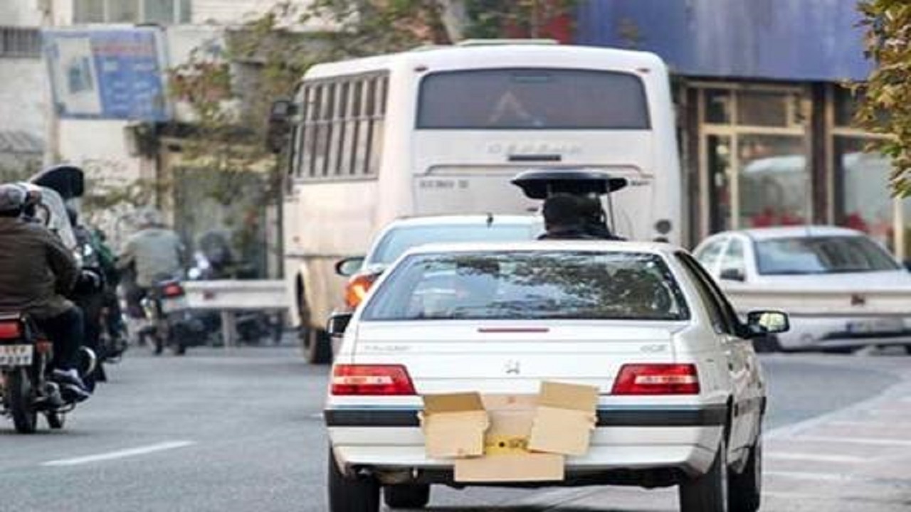 برخورد پلیس راهور البرز با مخدوش کردن پلاک خودروها