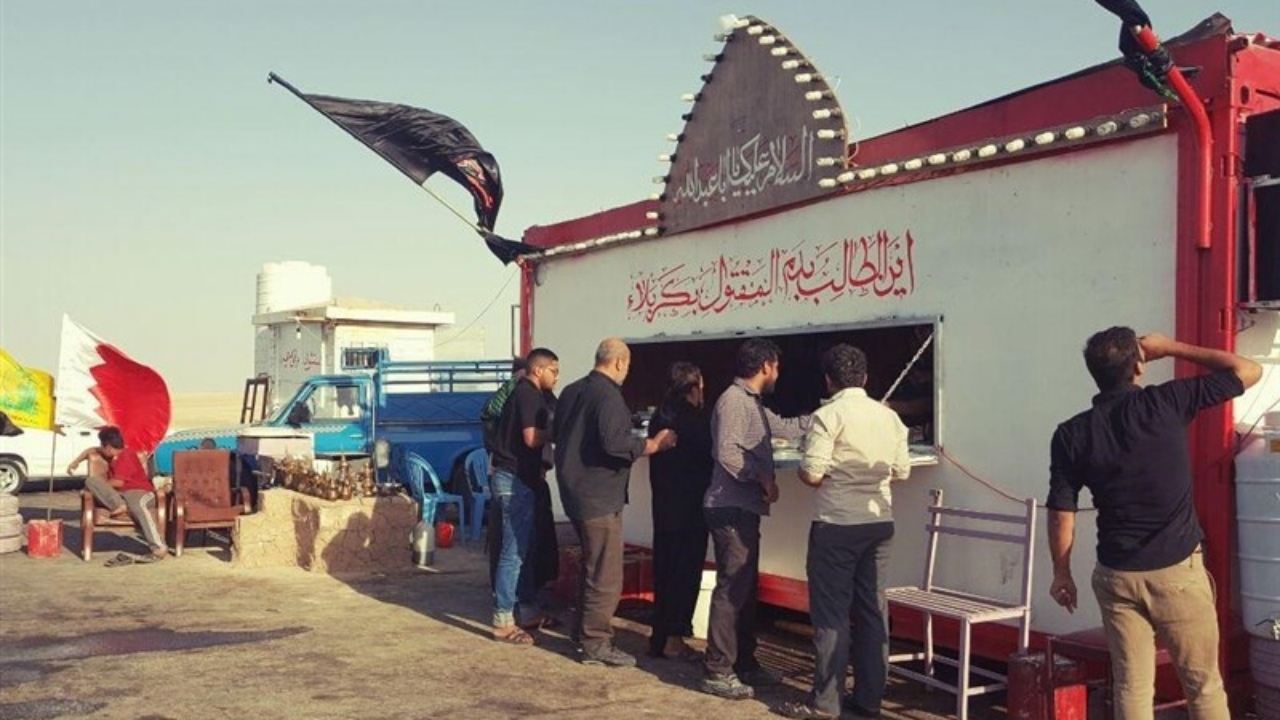 میزبانی مواکب شلمچه در روز عرفه