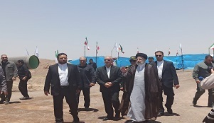 رییس جمهور از طرح انتقال آب خلیج فارس به کرمان بازدید کرد