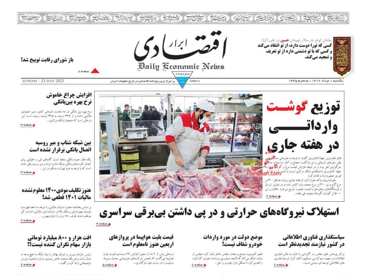روزنامه ابرار اقتصادی