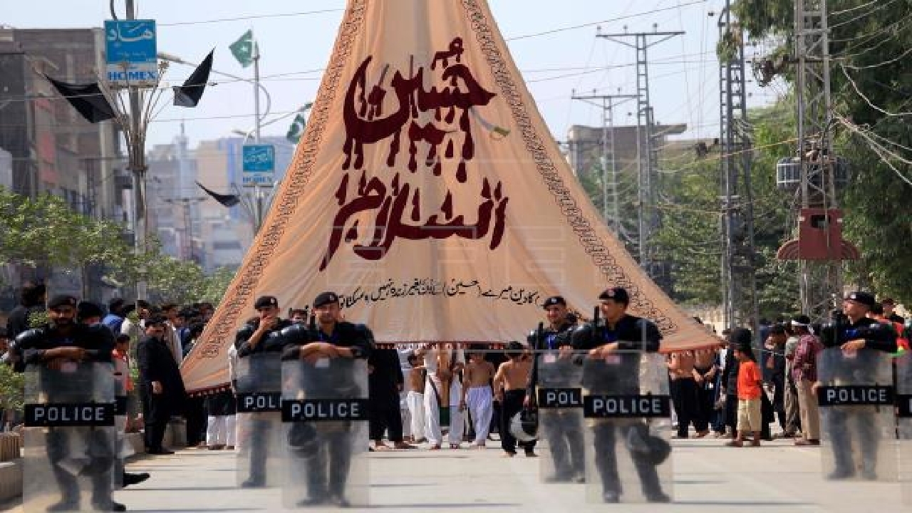 عزاداری خاص پاکستانی‌ها در نجف اشرف